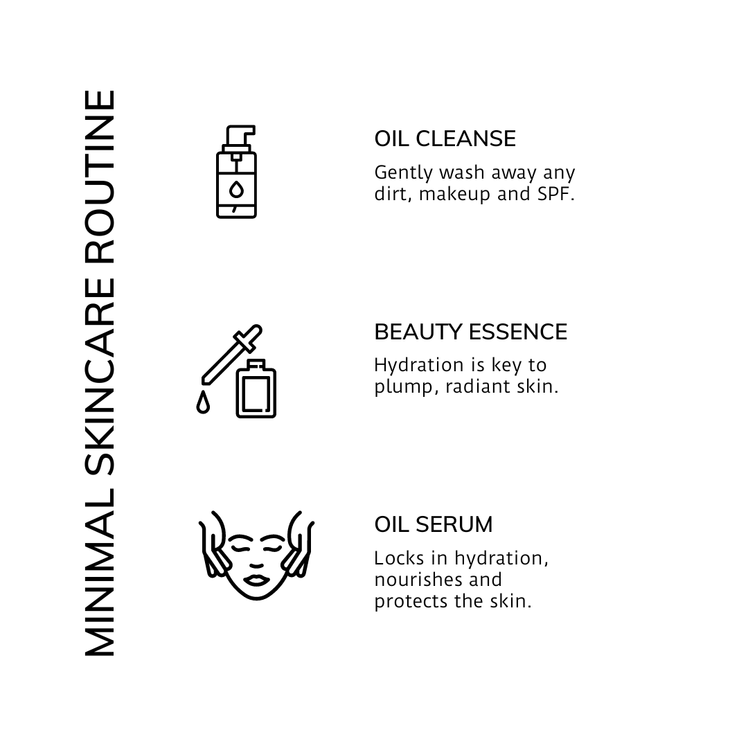 Minimal skincare routine