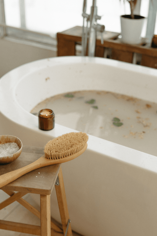 Autumnal bath scene