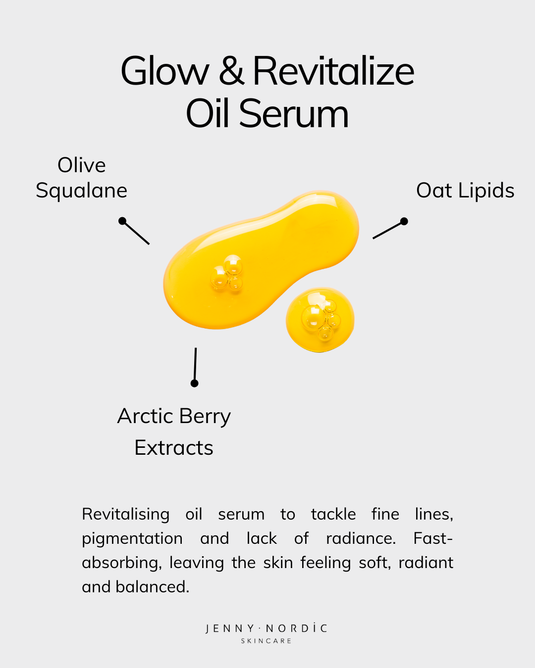 Glow & Revitalize Oil Serum (wrong label material)